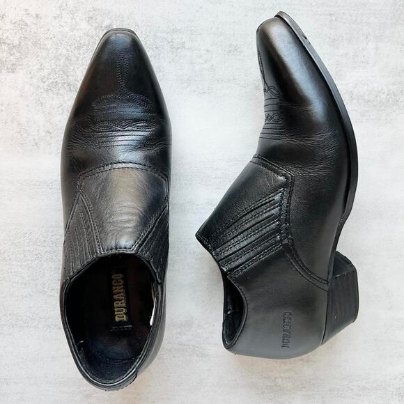 Durango Leather Ankle Cowboy Boots Western Boho Indie Festival Booties - Picture 1 of 8